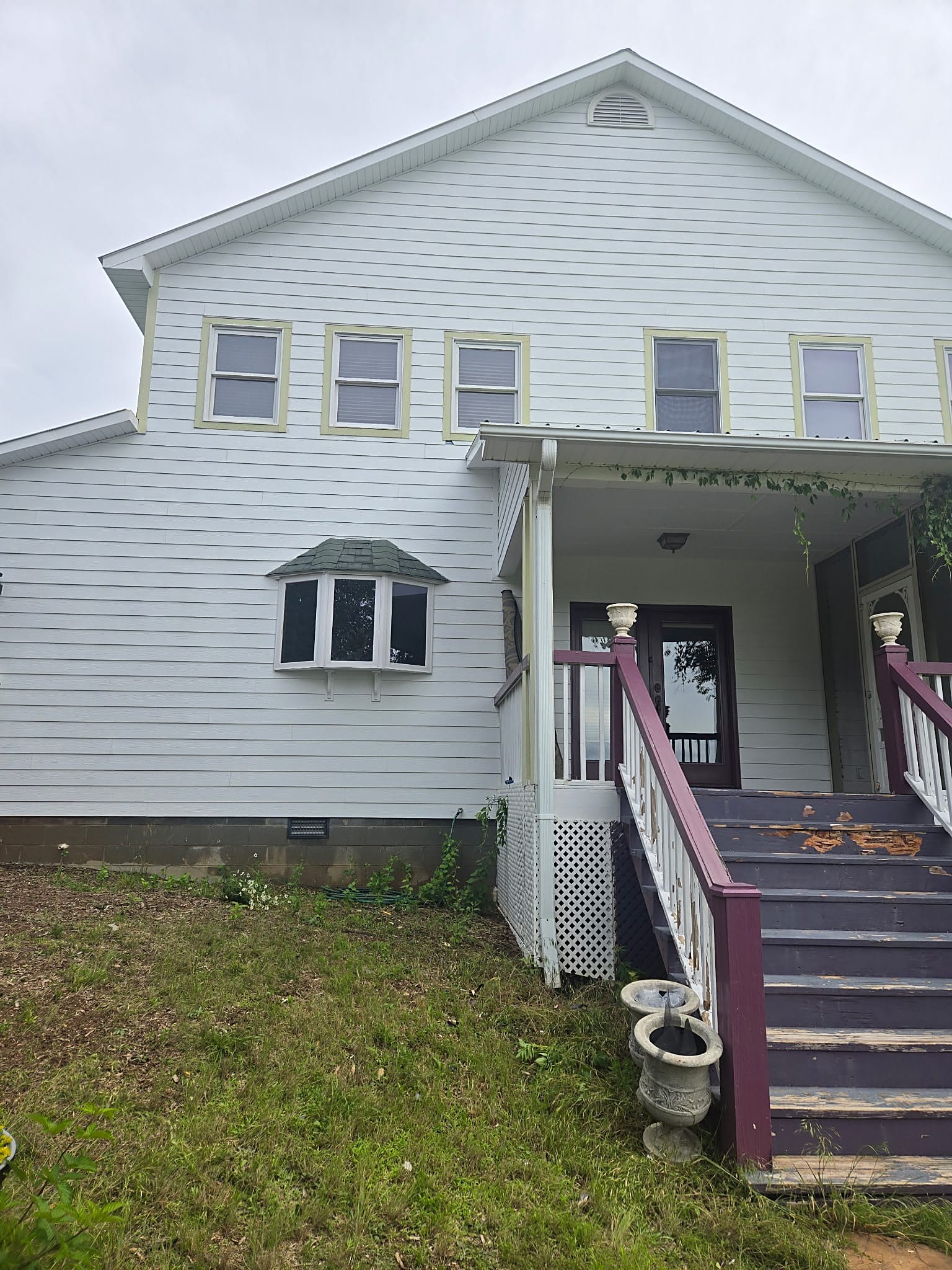 Farmhouse exterior after a house wash